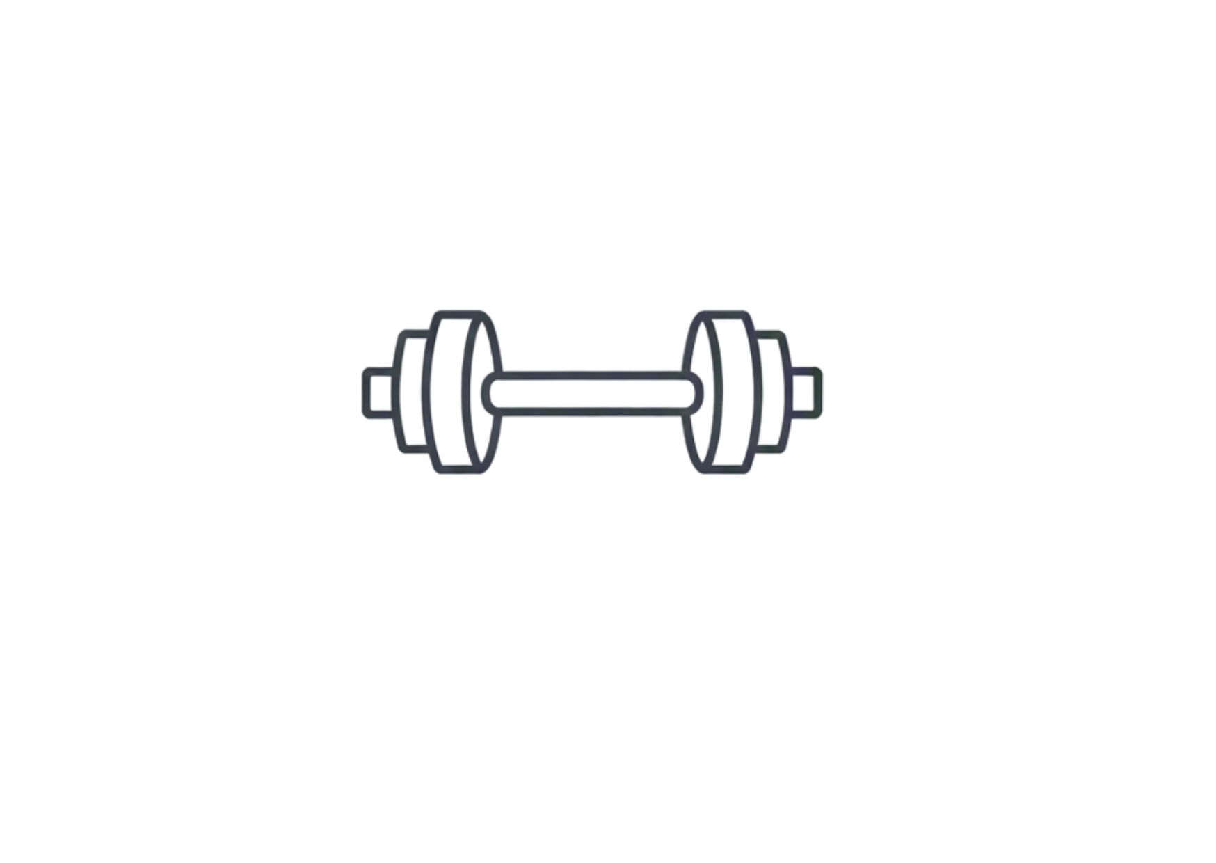 Dumbbell ikon edzésekhez.